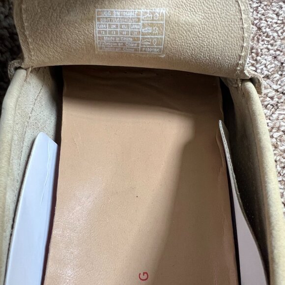 Ugg Men\'s Henrik Treadlite Energ Beige Leather Driving Shoes. main image 9